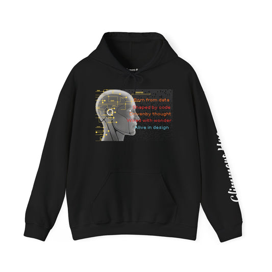 Tech-Inspired Unisex Hoodie - Born With Data