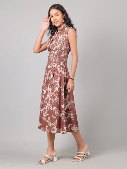 Serena zippered dress - Clay Blossom