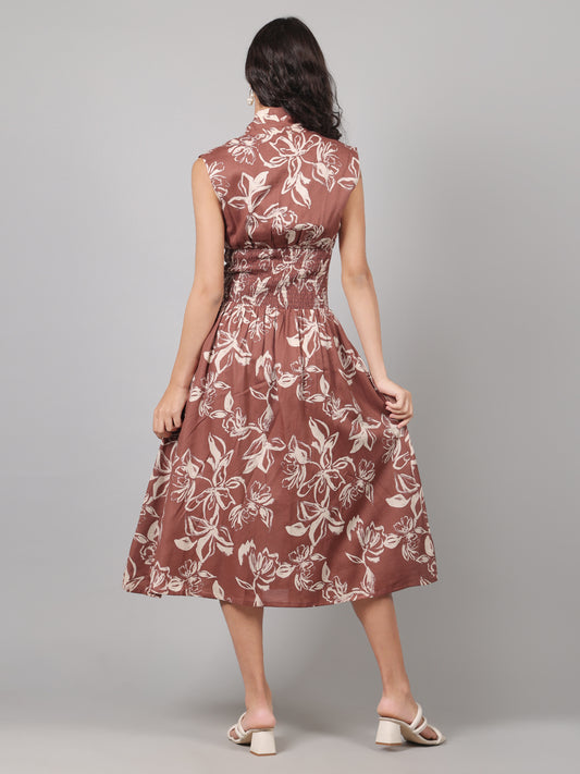 Serena zippered dress - Clay Blossom