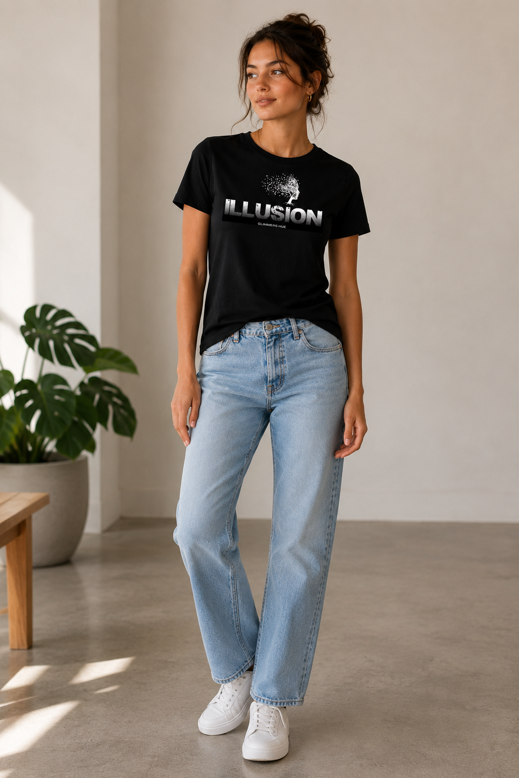 Illusion Vision oversized trippy maximalist streetwear graphic tee - featured collection