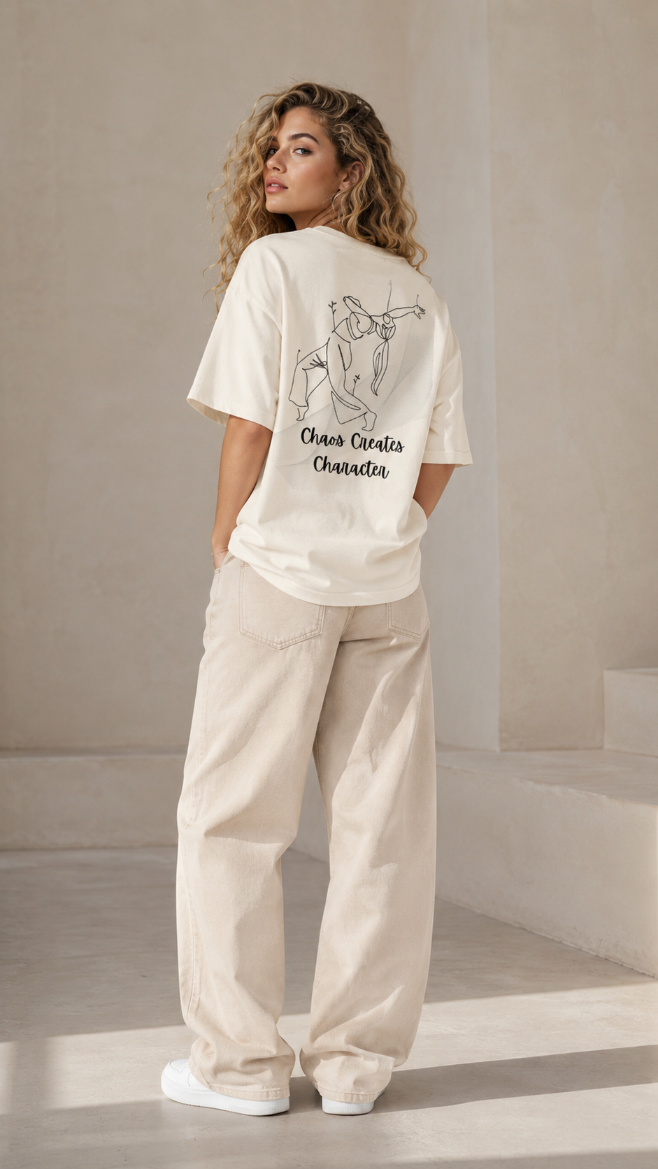 The Chaos Create Characters Line Art Tee – 250 GSM