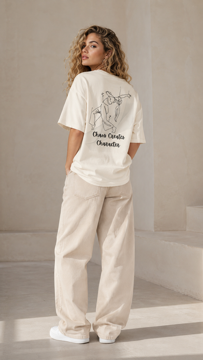 The Chaos Create Characters Line Art Tee – 250 GSM