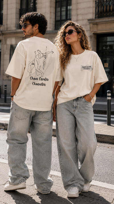 The Chaos Create Characters Line Art Tee – 250 GSM
