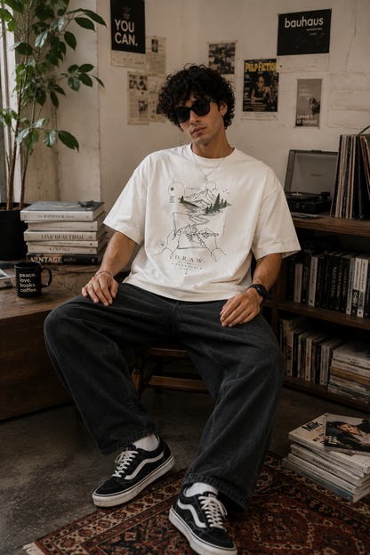 Draw the Essential – Premium Oversized Unisex- Off White