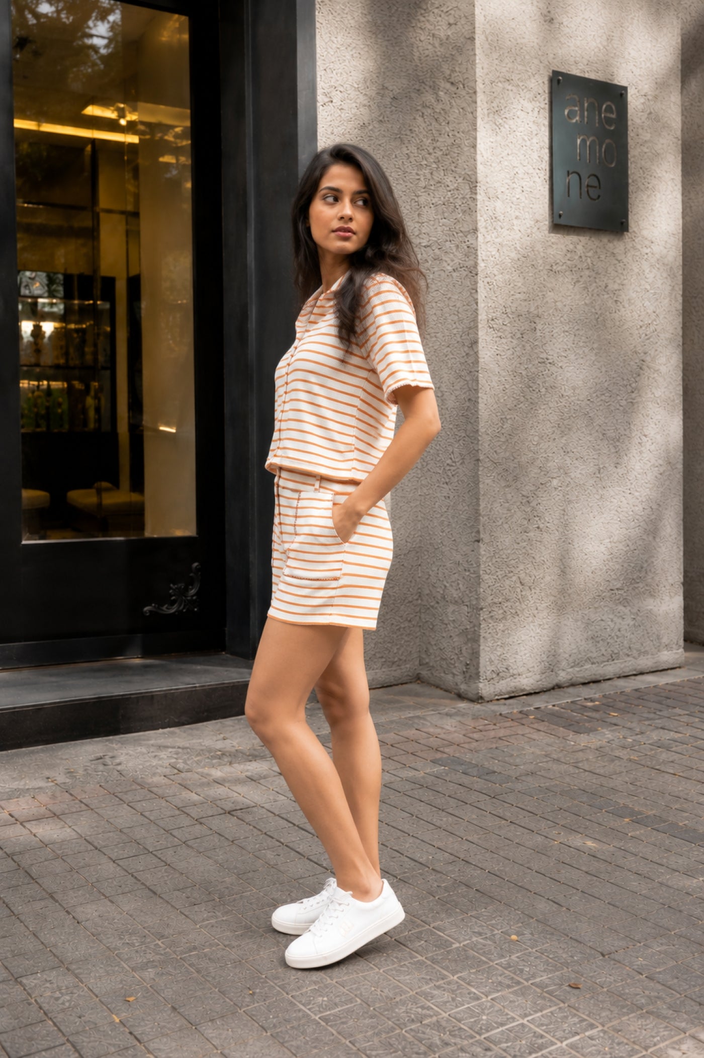 Urban Resort Stripe knitted Co-ord Set
