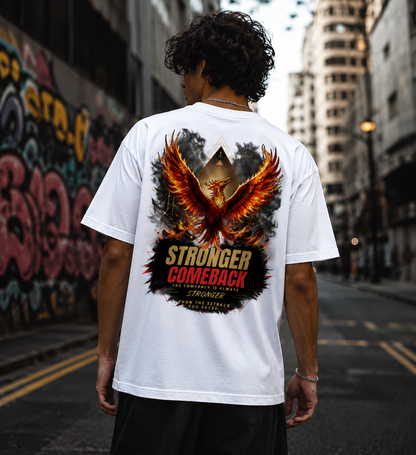Stronger Comeback – 190 GSM Regular Oversized T-Shirt