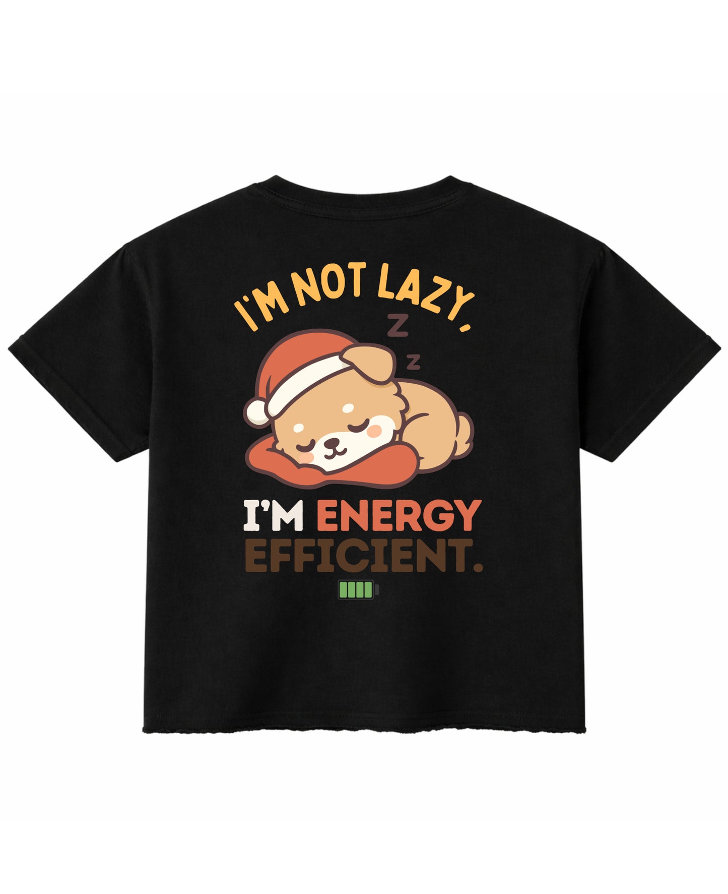 Black Boxy Fit T-shirt Back Design