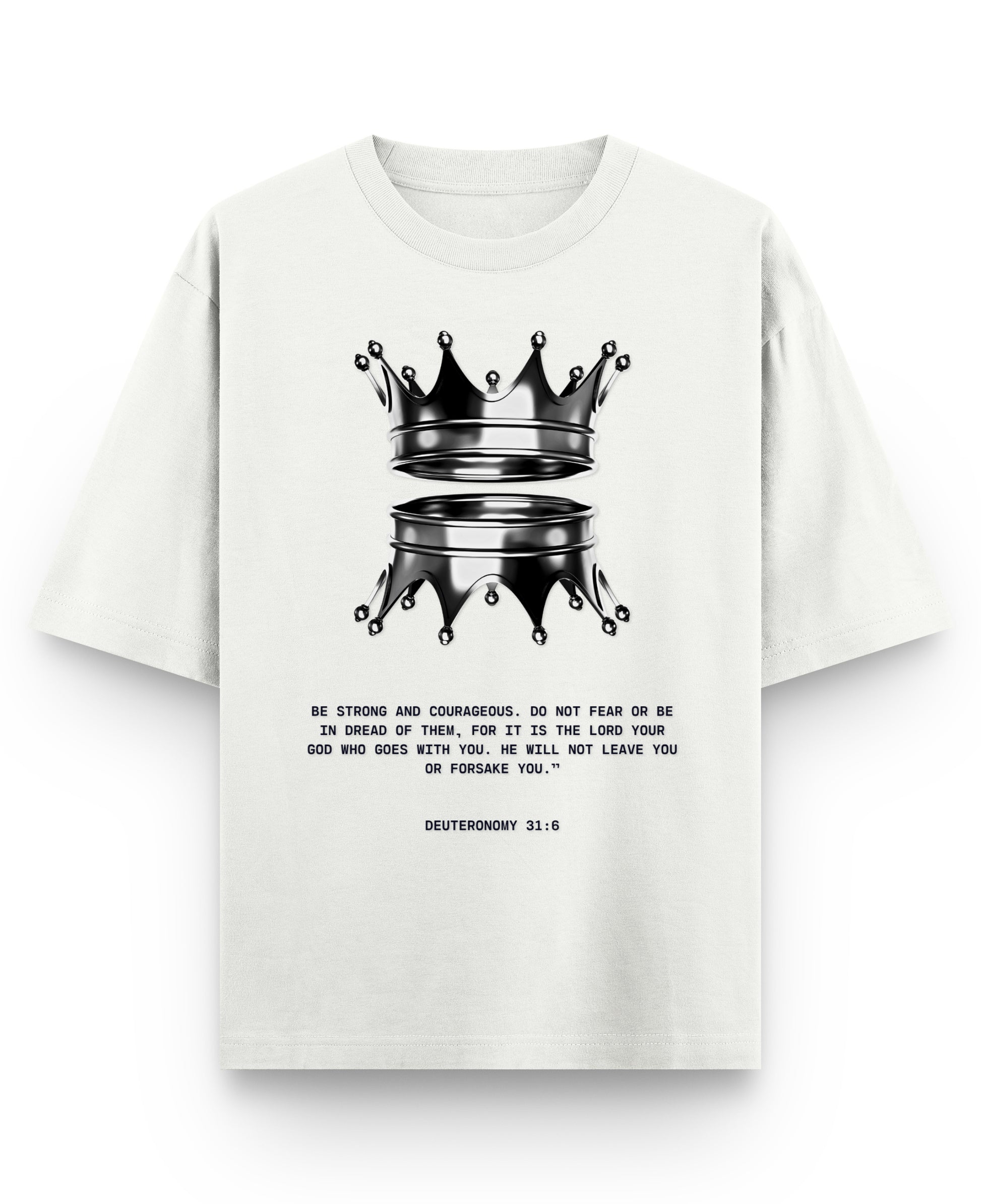 Off White Oversized T-shirt Front Design