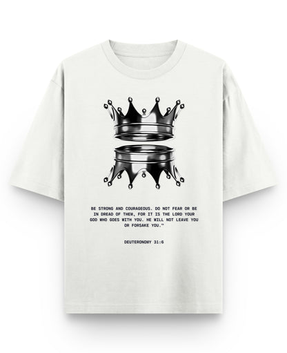Off White Oversized T-shirt Front Design