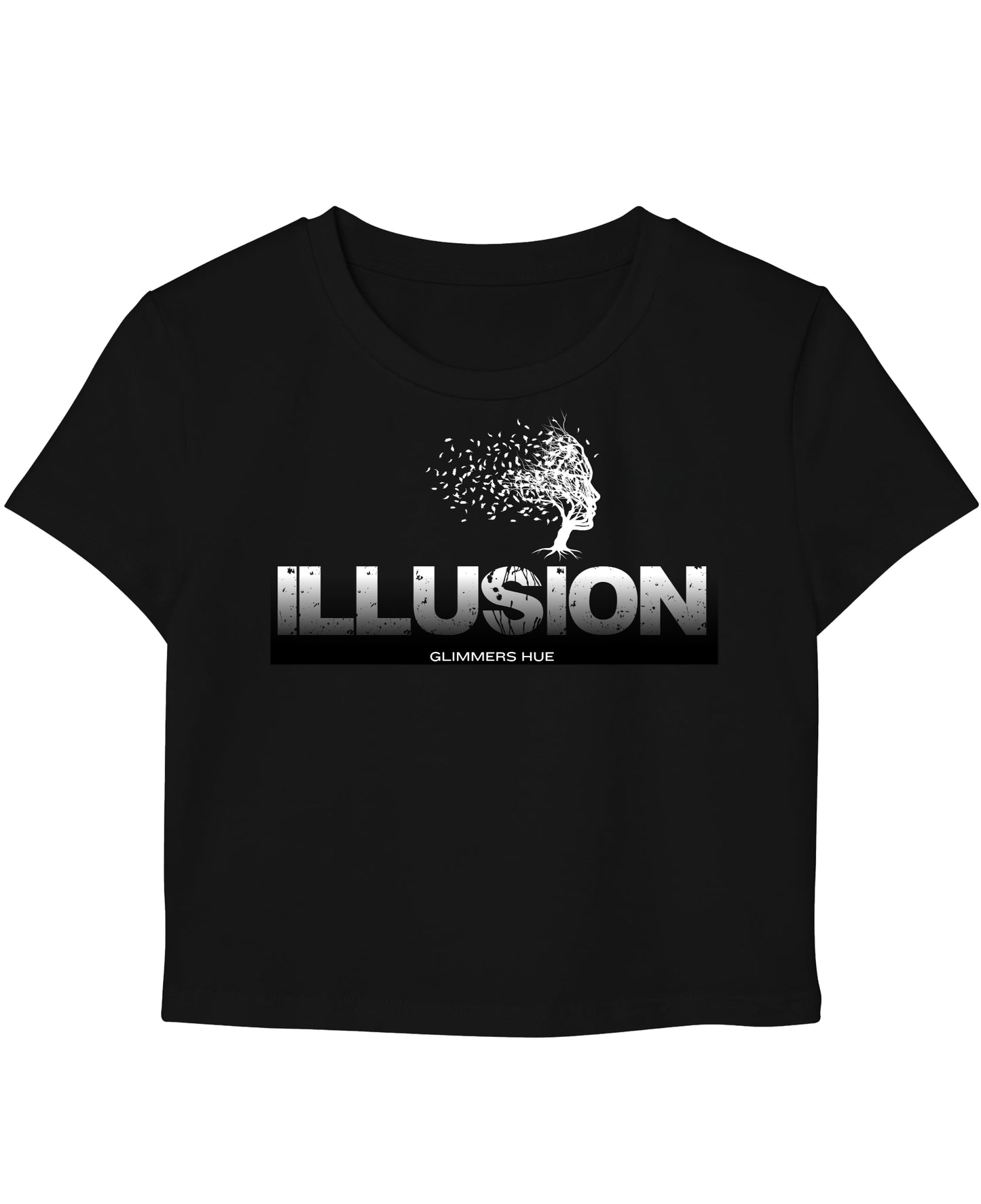 Black Baby Tee Front Design