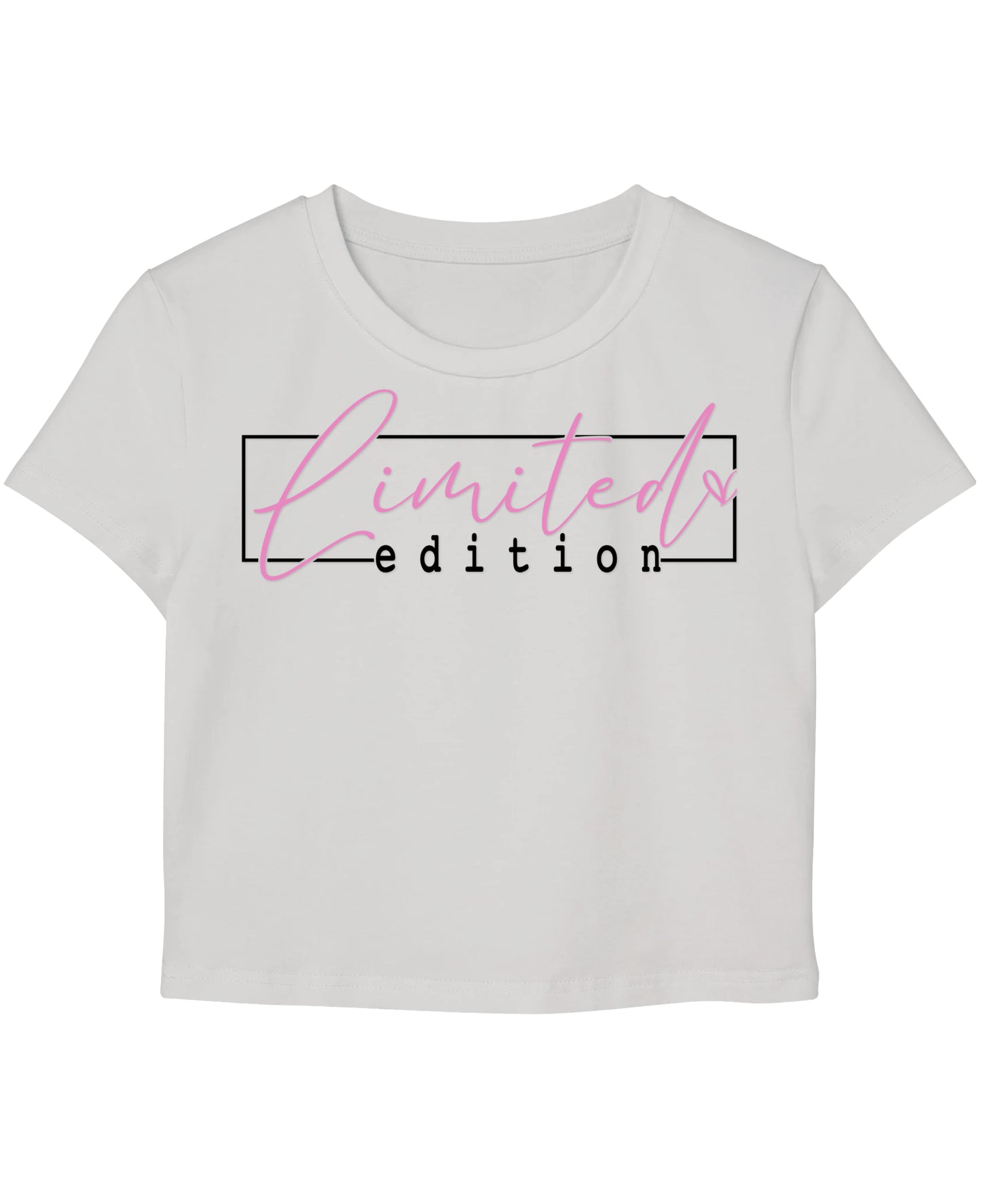 White Baby Tee Front Design