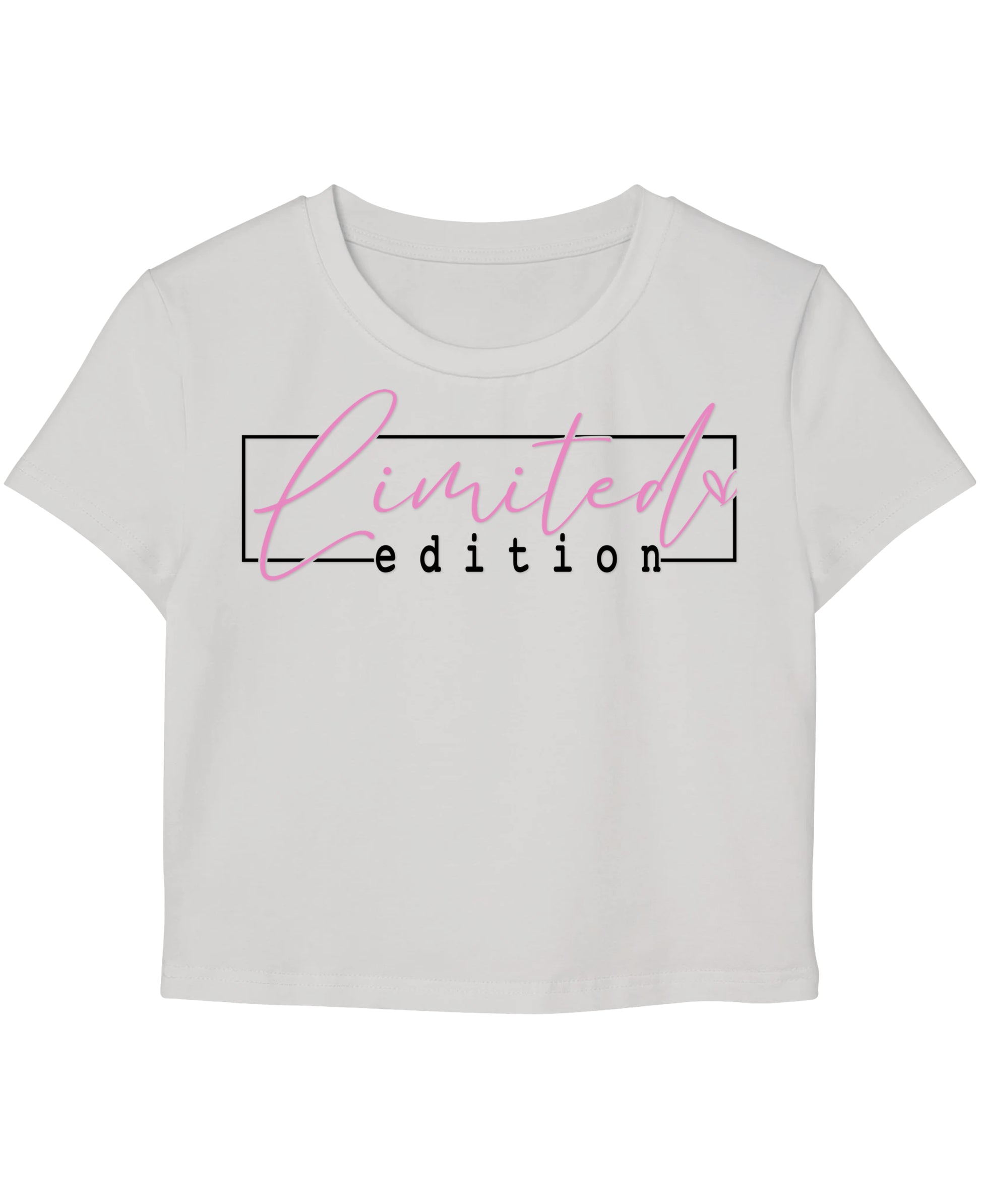 White Baby Tee Front Design