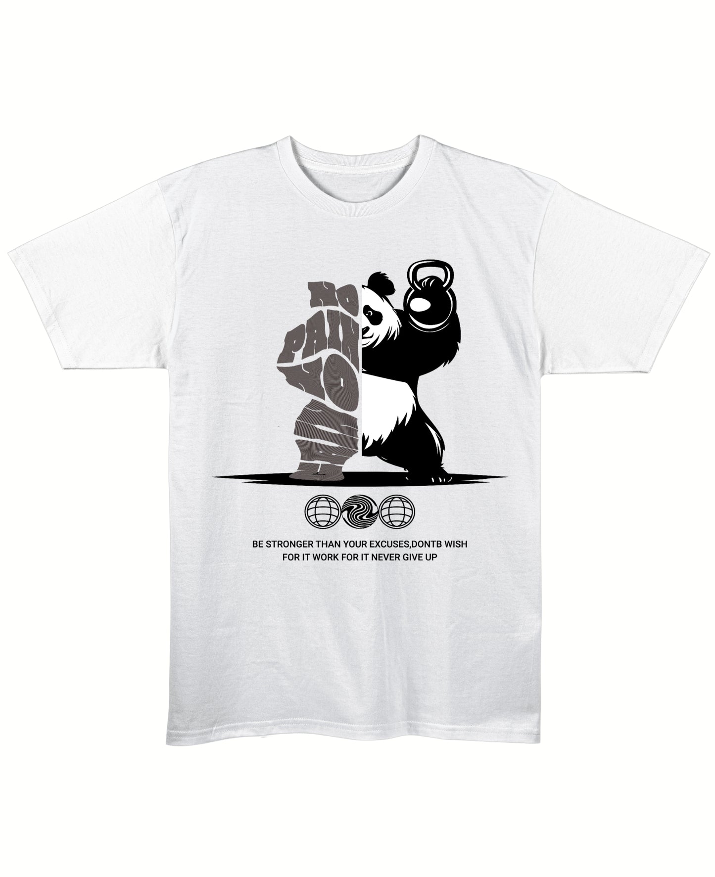 White Regular Fit T-shirt Front Design