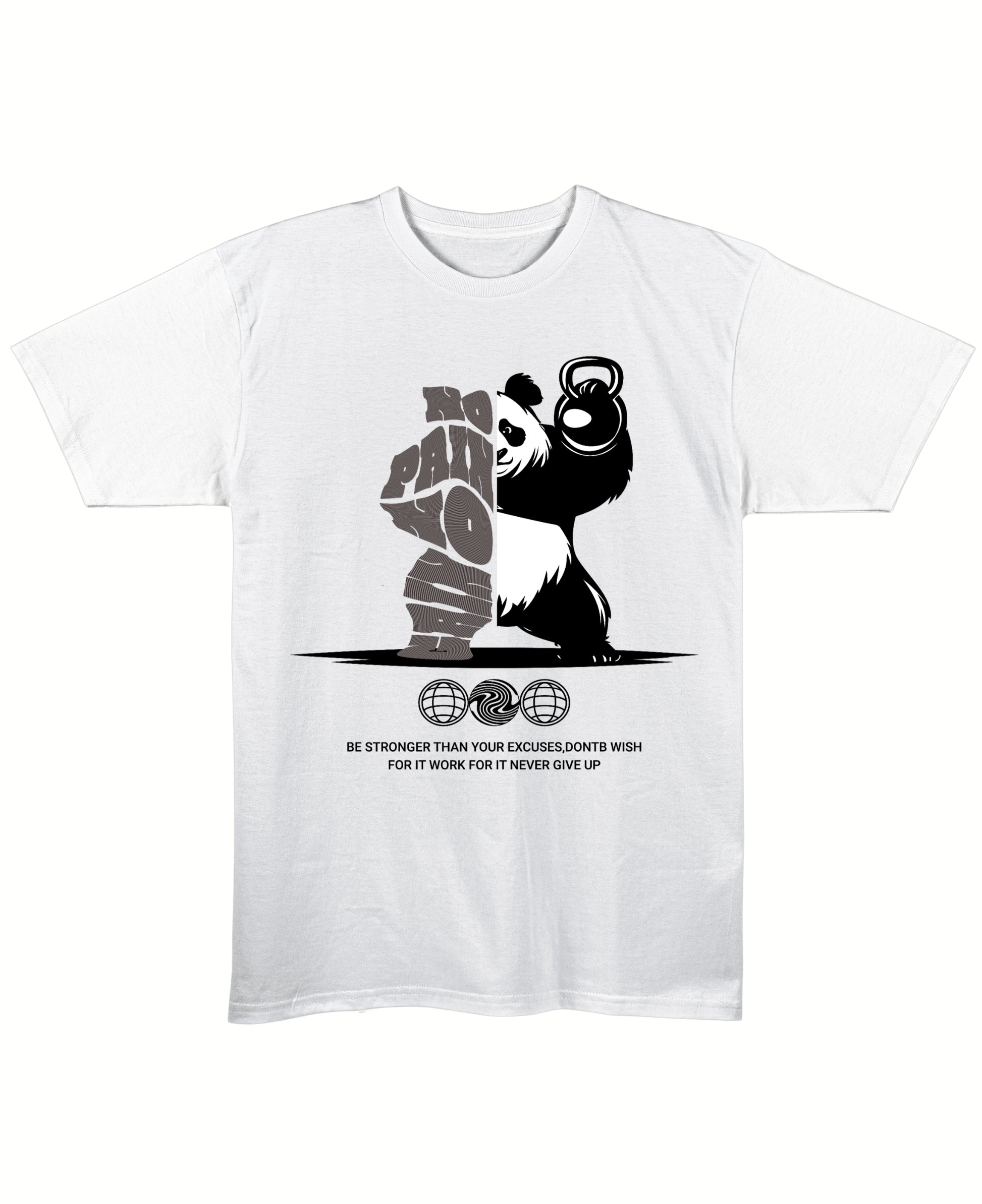 White Regular Fit T-shirt Front Design