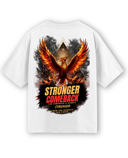 White Oversized T-shirt Back Design