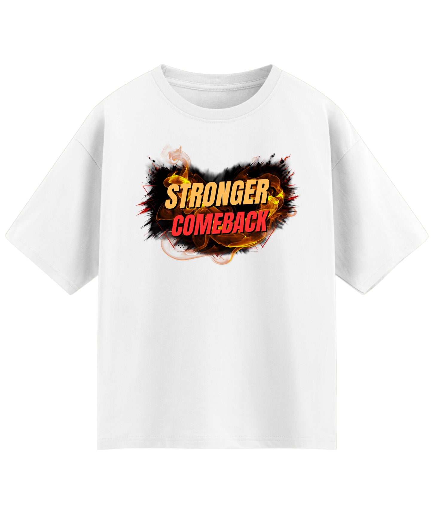 White Oversized T-shirt Front Design