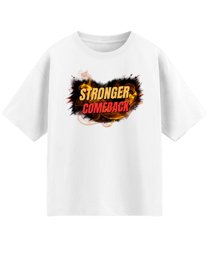 White Oversized T-shirt Front Design