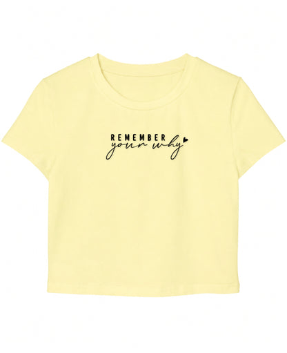 Butter Yellow Baby Tee Front Design