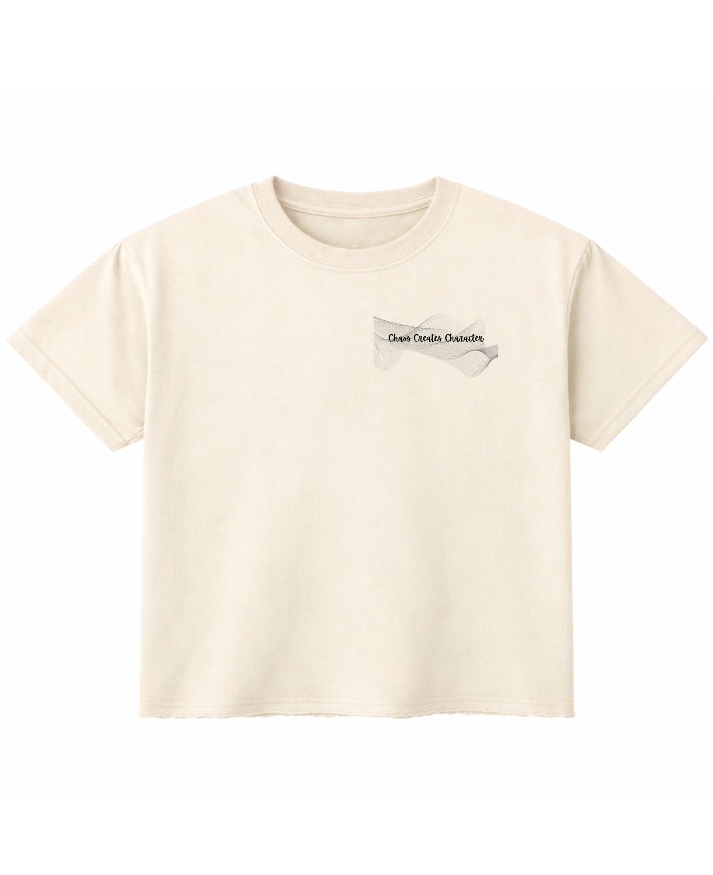 Off White Boxy Fit T-shirt Front Design