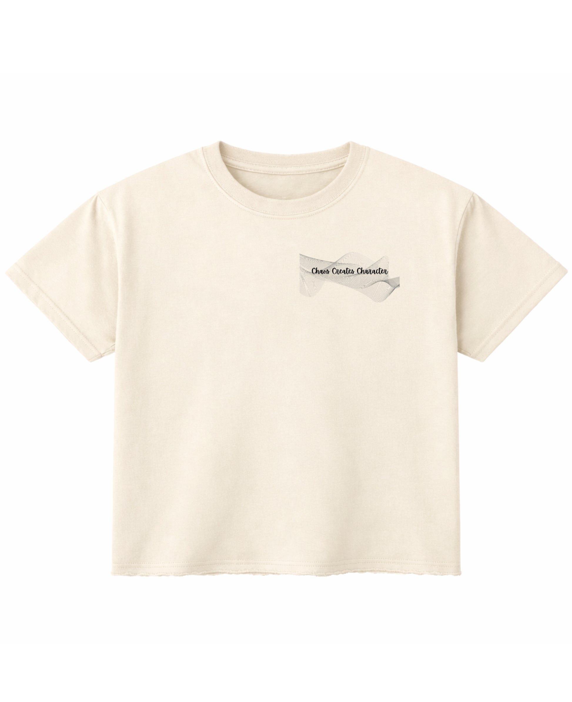 Off White Boxy Fit T-shirt Front Design
