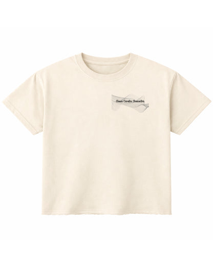 Off White Boxy Fit T-shirt Front Design