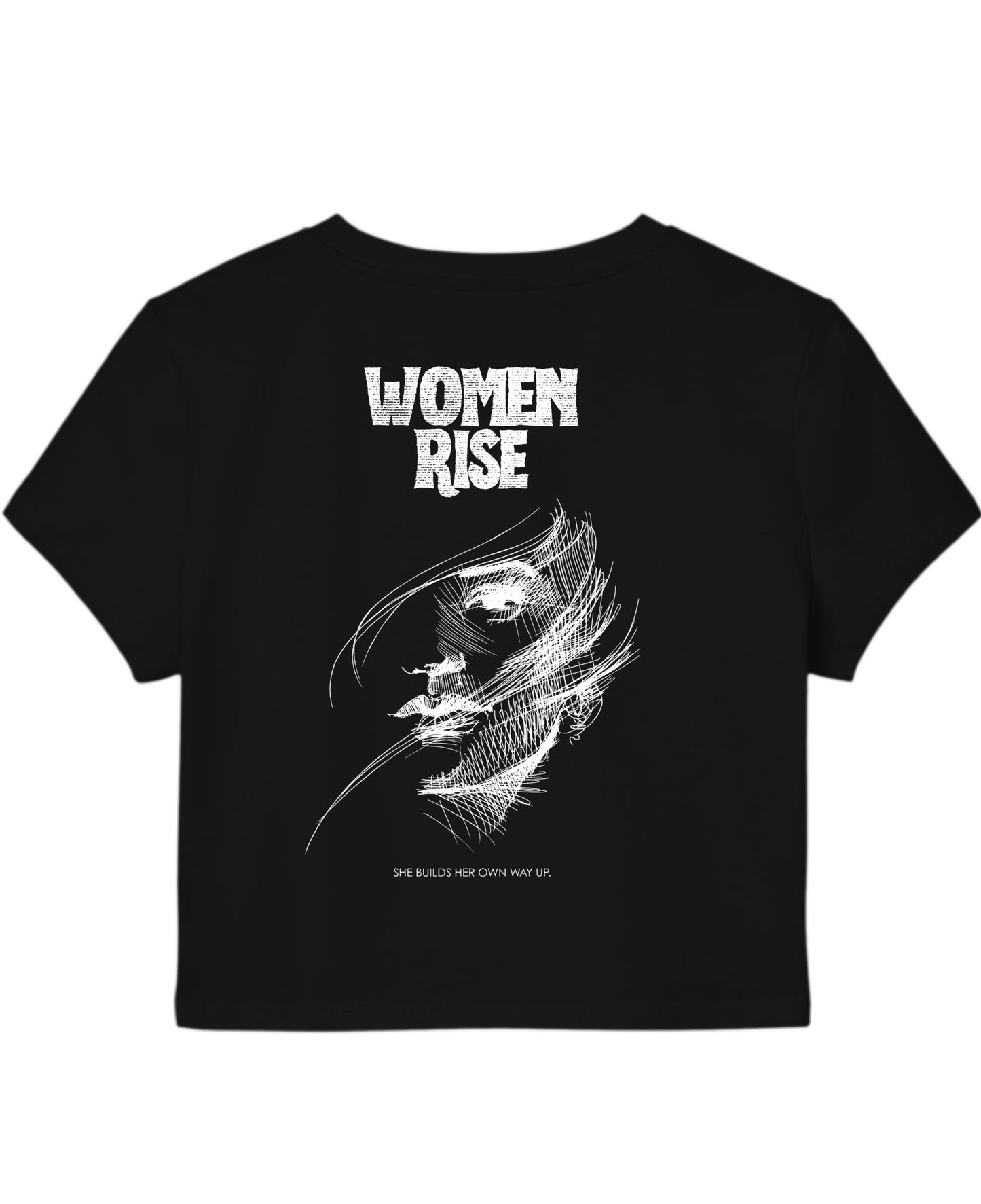 Black Baby Tee Back Design